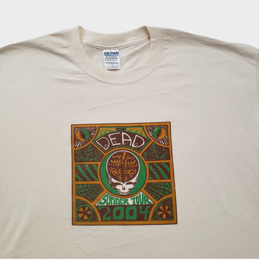 2004 Grateful Dead Size XL New Summer Tour Concert Shirt Deadstock Vintage